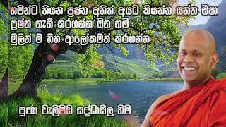 Walimada Saddasila thero bana මේ බණ ටික අහන්න,හිතේ ප්‍රශ්න නැති වෙලා යයි පුජ්‍ය වැලිමඩ සද්ධසීල හිමි