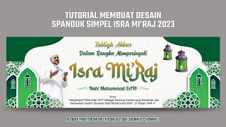 Tutorial membuat desain spanduk isra mi'raj