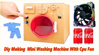 DIY Mini Washing Machine from Cardboard||Cool Science Project||Awesome Idea