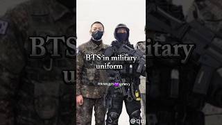BTS in military uniform || dont forget to sub#bts #jin #jk #suga #rm #v #jimin #jhope #viral #fypシ
