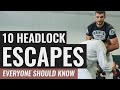 10 Headlock Escapes EVERYONE Should Know!