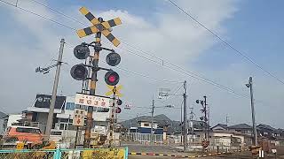 近江鉄道万葉あかね線 (武佐ー平田) 滋賀県近江八幡市 末広2号踏切