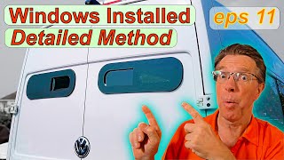 Installation of Small Universal Sliding Window with a Fly Screen onto a Camper Van Conversion