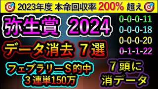 弥生賞2024 【消去データ7選】 7頭に消データ