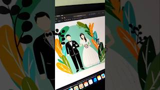 Wedding dream #wedding #affinitydesigner2 #adobeillustrtor #photoshop #ilustracion #shorts #fypシ゚