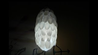 DIY How To Make Spoon Lamp With Plastic Bottle - Unique room decor
