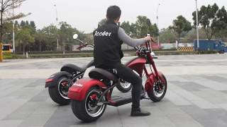 Citycoco electric scooter Rooder super chopper r804 m1 with EEC COC 25km/h 45km/h and 60km/h