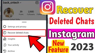 How to recover deleted Chats on Instagram || recover deleted dm on instagram