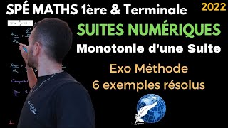 [TERM & 1ERE SPÉ MATHS] SUITES NUM. / ÉTUDIER VARIATIONS / EXO MÉTHODE TYPE INTERRO NIVX 1ère & Tale
