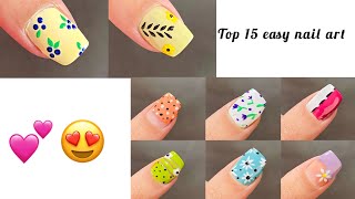 Easy and beautiful nail art Best nail art Diseños de uñas 2025