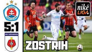 SLOVAN BRATISLAVA vs MFK RUŽOMBEROK | 5:1 | ZOSTRIH | NIKÉ LIGA 19. KOLO 2024/25 RÓBERT MAK HATTRICK