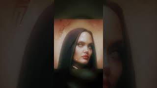 AI Draws Angelina Jolie as Wensday