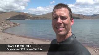Swim Course Preview at Ironman 70.3 Boise 2011 (COLD)