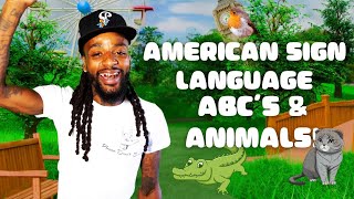 Signing ABCs with Animals in ASL with King Ron