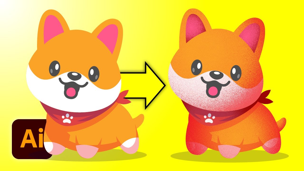 Add Gorgeous Grain Textures To Vectors In Illustrator Youtube