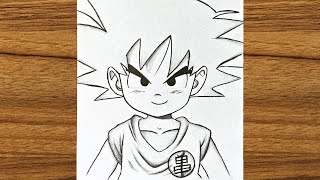 How to draw kid Goku step by step || How to draw dragon ball || Easy drawing ideas for beginners