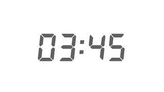 Minimal Time - 3 Minute 45 Second | Digital Time | Simple game countdown⏱