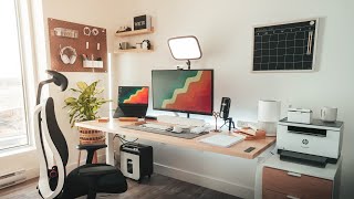 Modern Desk Setup Makeover For a Work From Home Accountant