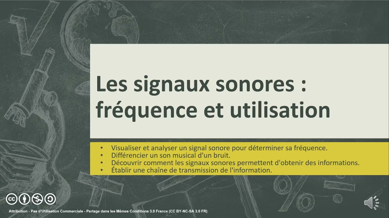 Les Signaux Sonores, Fréquence Et Utilisation 2021 (3ème) - YouTube