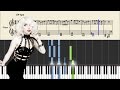 Lady Gaga - Bad Romance - Piano Tutorial + SHEETS
