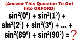 Answer This Question To Get Into OXFORD #shorts