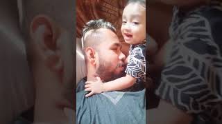 বাবা, ছেলের  ভালোবাসা বেঁচে  থাকুক আজীবন#shortvideo #cutebaby