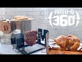 Rotisserie Chicken, Rib Eye Steak, Salmon - RotoQ 360 - Indoor Outdoor Full Demo (Ol'Murph Ep 13)