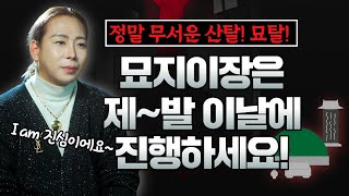 정말 무서운 산탈! 묘탈! 제발 묘지이장, 산소이장은 \