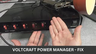 Voltcraft power manager 7 way switchable PDU (strip) for electronic lab repair by replace switches