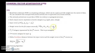 Learning Vector Quantization(LVQ)