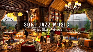 Relax and Unwind with Soft Jazz Instrumental Music ☕ Cozy Coffee Shop Ambience ~