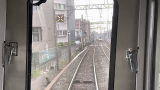 爆走！　最高速度が約40キロ引き上げられた区間を突っ走る　春日原-大橋　前面展望