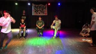 2016.6.24  -さむらゐそうる - 2on2 HIPHOP 準決勝 『HIKARU \u0026RIKA vs うおあゐ』