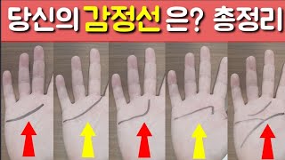 당신의 감정선은 어디에 해당하나요? 손금 기본선 감정선 총정리