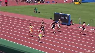 2022 06 25 通信大会 1年女子100m予 4組