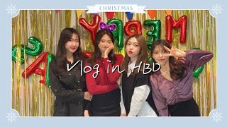 [vlog] 부천에서 파티룸잡고 브이로그 🎀 | 친구생일파티,크리스마스파티,부천파티룸,이마트,장보기,주문제작케이크,술게임 | 브이로그