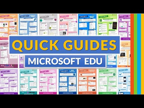 Guías rápidas de Microsoft Education para nuevas funciones y aplicaciones