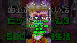 ビッグドリーム500円1ヶ月生活8日目#パチンコ#甘デジ#500円#ビッグドリーム3#歯医者#歯並び#歯科助手#トーク#タヌキ雨