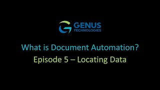 What is Document Automation | Episode 5: Locating Data