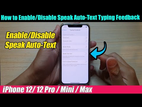 iPhone 12/12 Pro: How to enable/disable automatic text completion