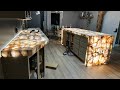 How I Backlit Quartzite Countertops / The Wiring / What I Used / LED RGBW Crystallo Sunset