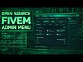 Fivem Admin Menu | Open Source | ESX, QBcore & Qbox