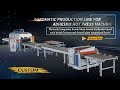 Aluminum plastic sheet processing production line door panel automation factory solution