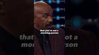 Stop claiming you're not a morning person | Steve Harvey  #motivational #selfimprovement