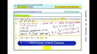 How do you Develop and Find Explicit Pattern Rule for Number Patterns