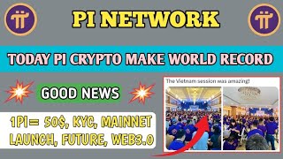 📌 TODAY PI WORLD RECORD💥🤩, pi network new update today, pi network new update, pi network news today