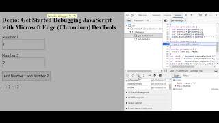 How to debug Javascript Code in Microsoft Edge
