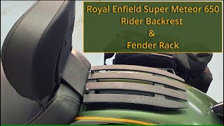 Royal Enfield Super Meteor 650 Rider, Backrest & Solo Fender Rack, Custom Design & Build