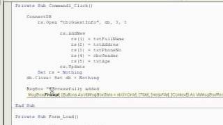 Visual Basic 6 Database Tutorial Part 2