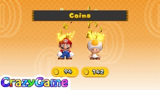 New Super Mario Bros U w/ Wii Coin Battle #8 (2 Player)